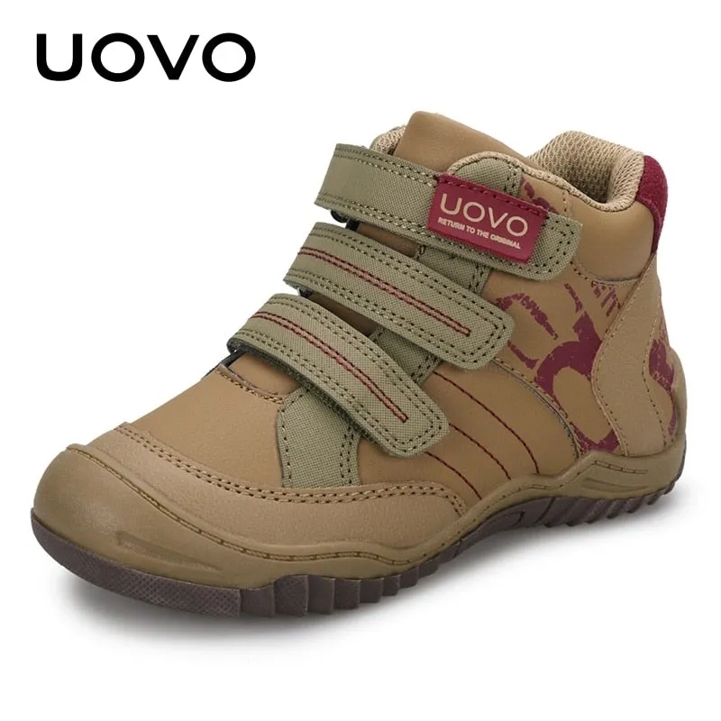 New Arrival School Shoes Mid-Calf Boys Hiking Fashion Sport Outdoor Sneakers