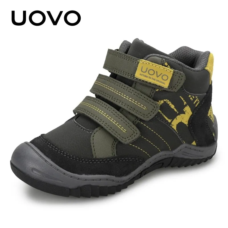 New Arrival School Shoes Mid-Calf Boys Hiking Fashion Sport Outdoor Sneakers