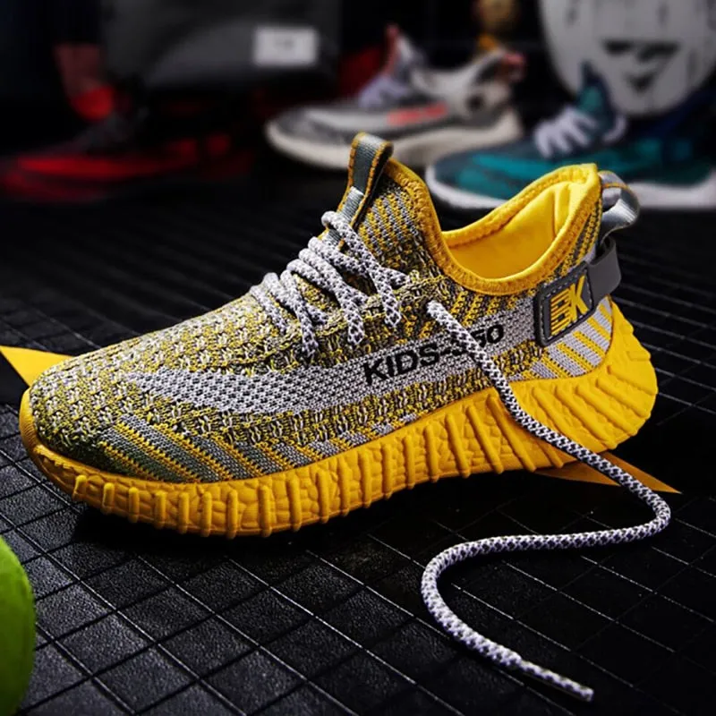 New Kids Fashion Sneakers Breathable Tennis Sport Walking Shoes