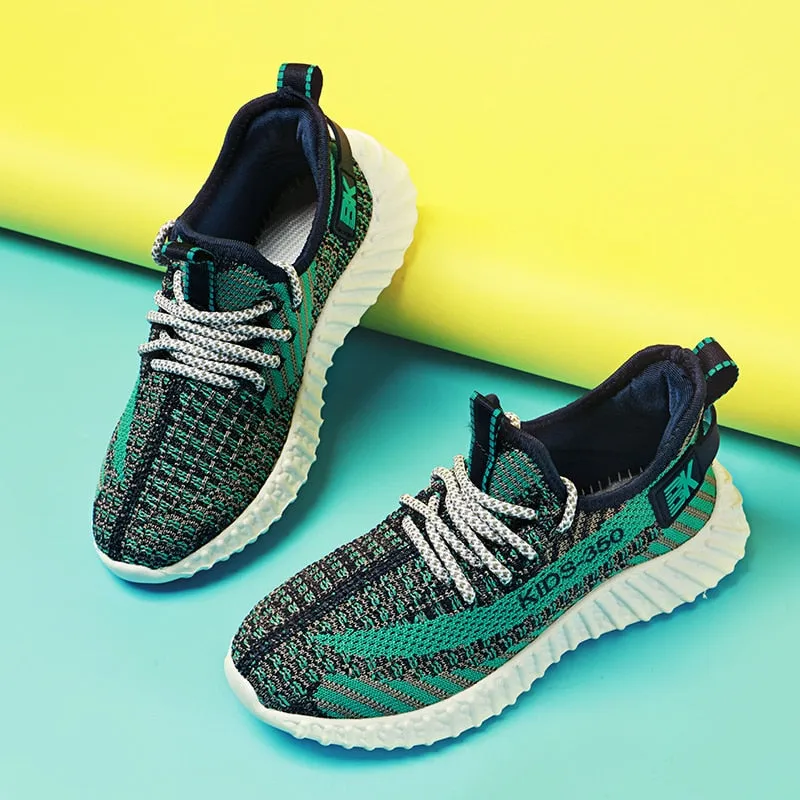 New Kids Fashion Sneakers Breathable Tennis Sport Walking Shoes