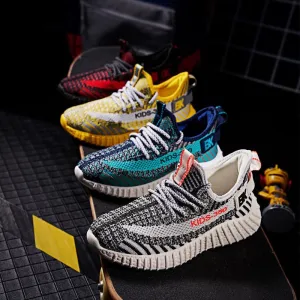 New Kids Fashion Sneakers Breathable Tennis Sport Walking Shoes