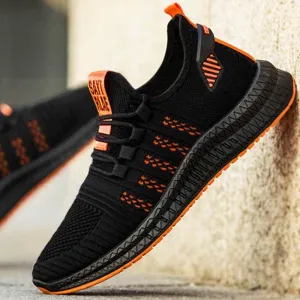 New Mesh Men's Sneakers Casual Shoes Lac-up Lightweight Comfortable Shoes