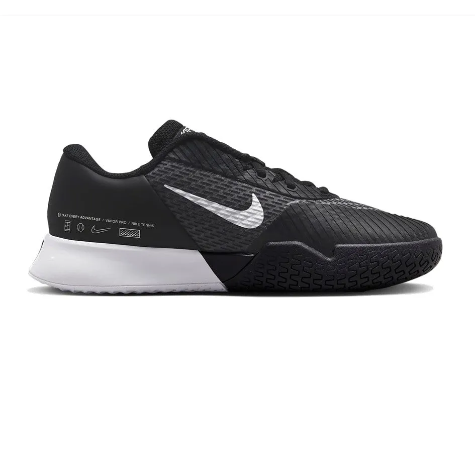 Nike Air Zoom Vapor Pro 2 Hard Court Black & White Women's Tennis Shoes