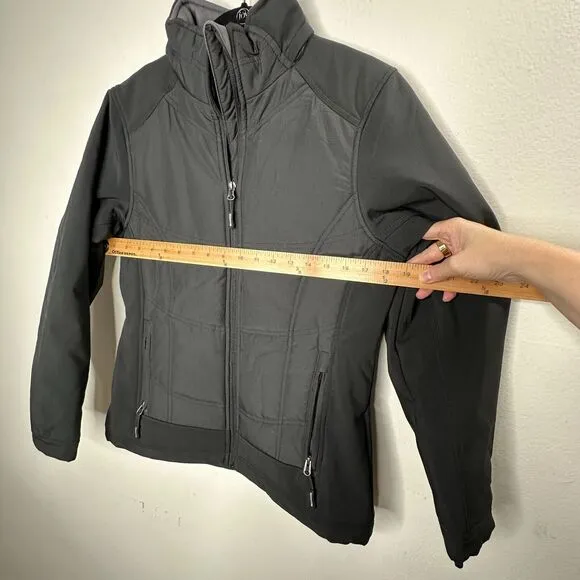North End Sports Weather Technology Black High Collar Zip Jacket &amp; Pockets S