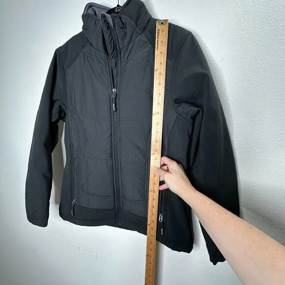North End Sports Weather Technology Black High Collar Zip Jacket &amp; Pockets S