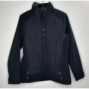 North End Sports Weather Technology Black High Collar Zip Jacket &amp; Pockets S