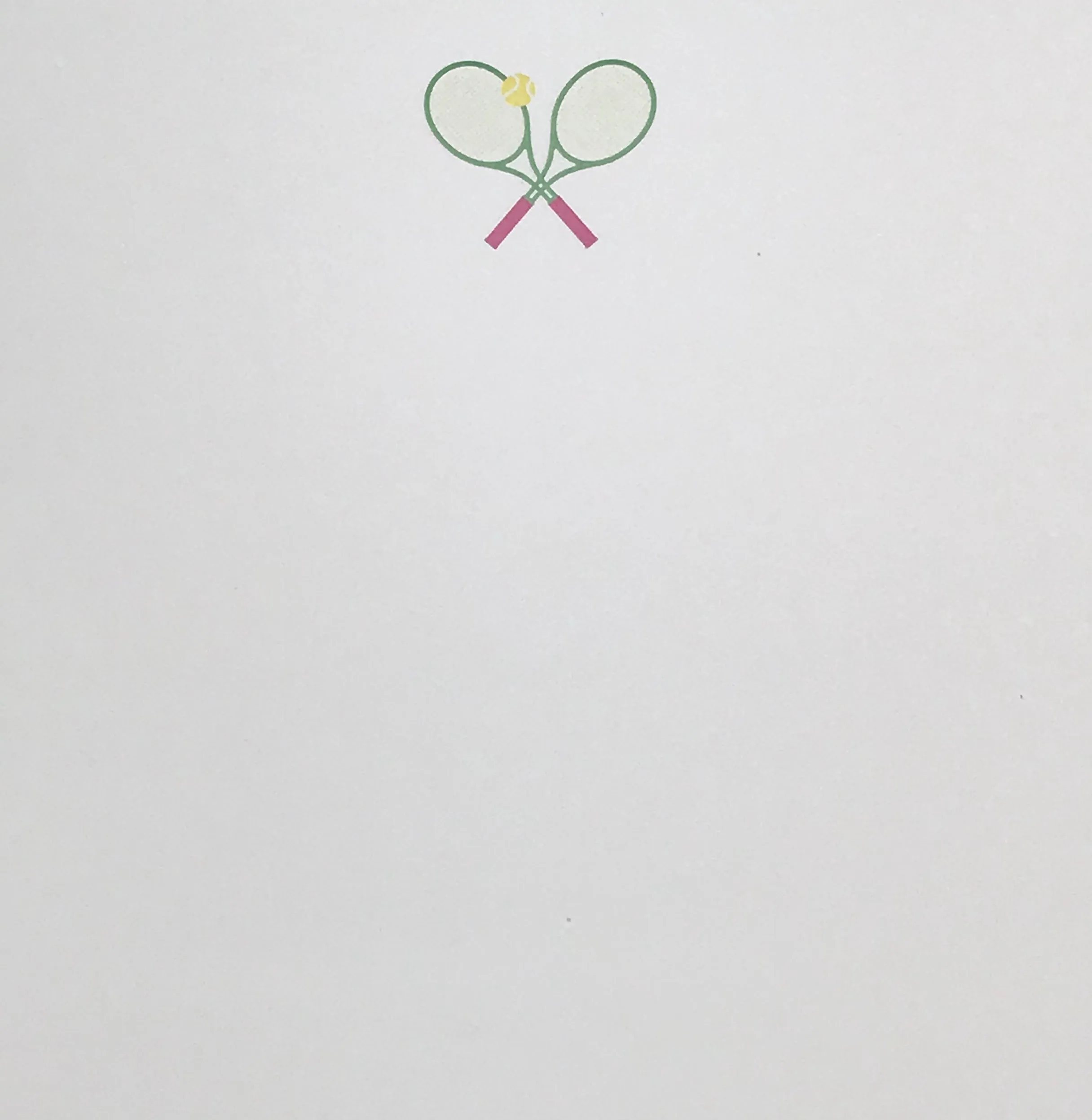 NOTEPAD - BFS - TENNIS - PINK AND GREEN