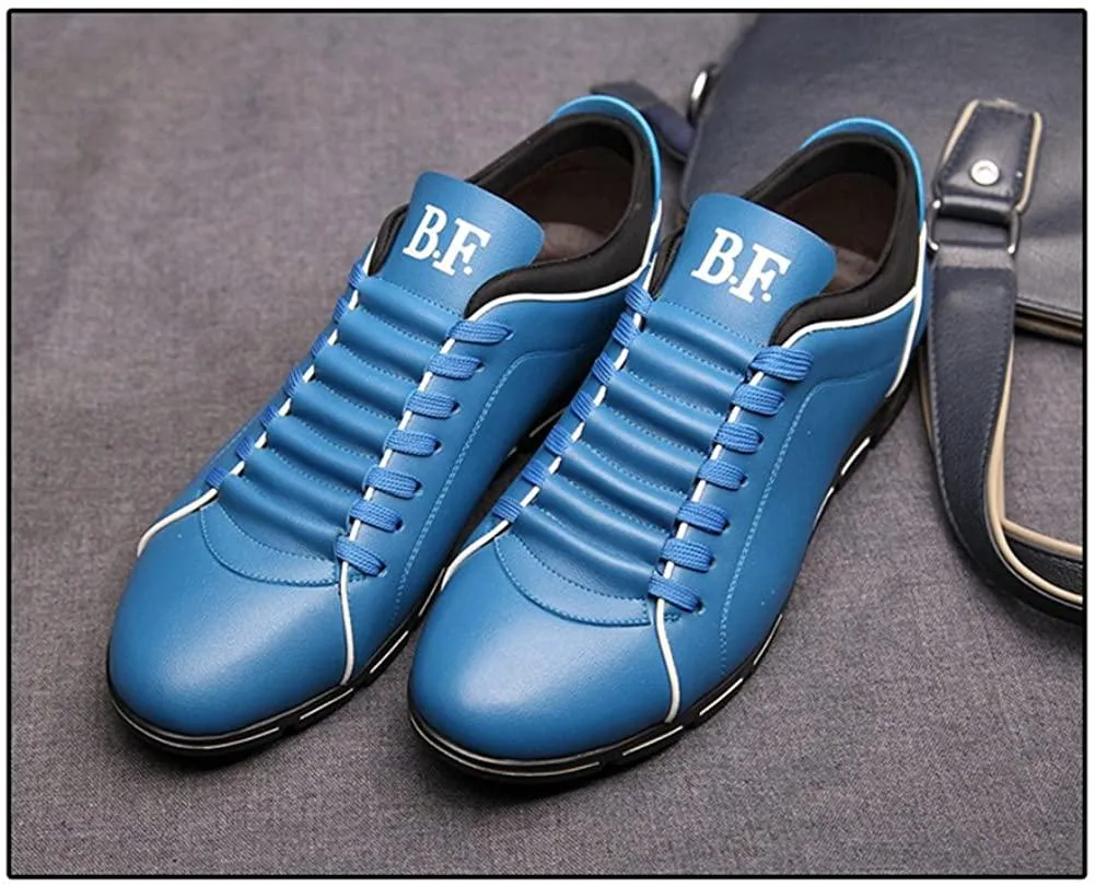 NXY Mens Casual Fashion Leather Sneaker Breathable Lace Up Trainers Shoes Plus Size 47 48