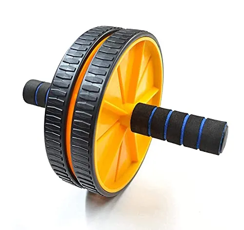 OJS Abs Roller For Abs Exercise Equipment With Knee Mat For Men & Women Abs Wheel For Home Gym, Workouts And Exercise - Belly Fat Burner For Women And Men
