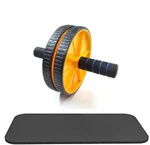 OJS Abs Roller For Abs Exercise Equipment With Knee Mat For Men & Women Abs Wheel For Home Gym, Workouts And Exercise - Belly Fat Burner For Women And Men