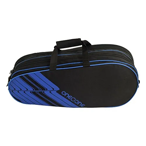 One O One - Lines Collection Triple Black Blue Badminton Kitbag/Tennis Kitbag