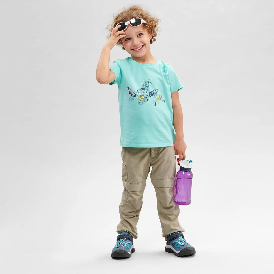 Pantalon de randonnée modulable enfant 2-6 ans, MH500