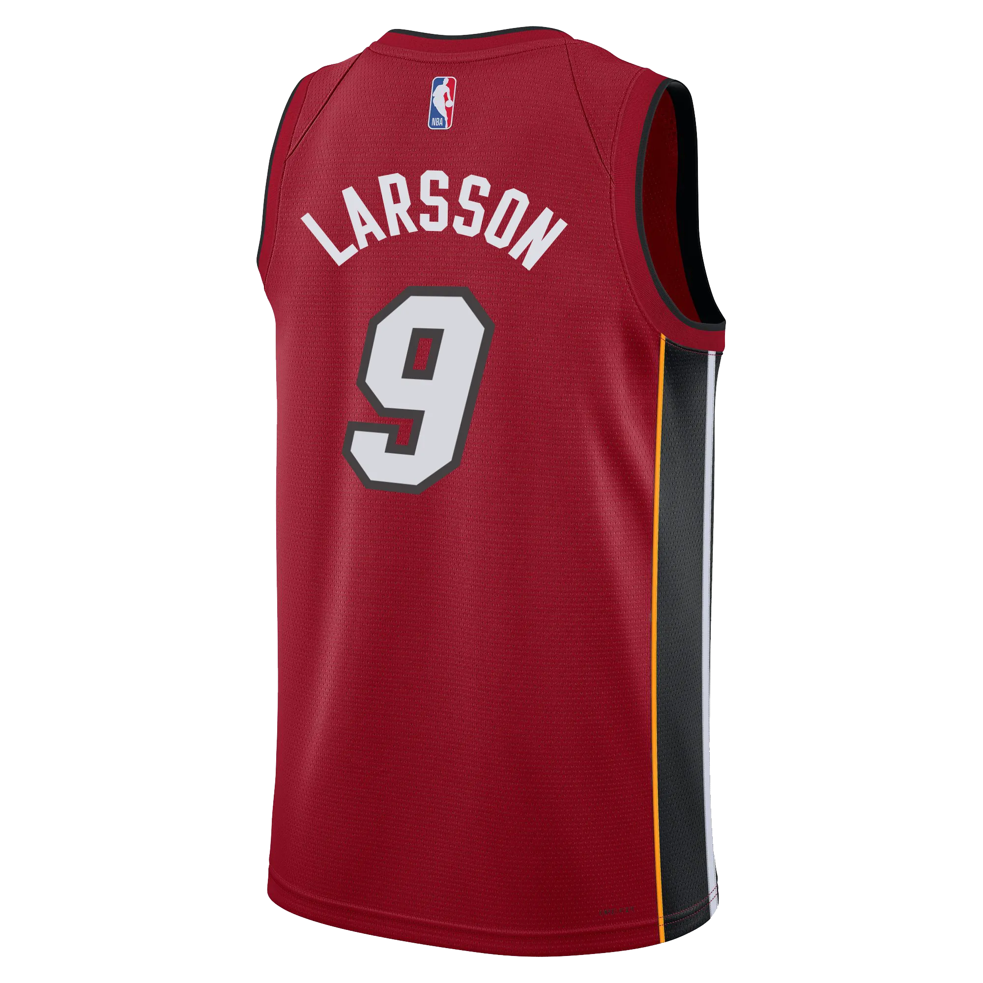 Pelle Larsson Nike Jordan Brand Miami HEAT Statement Red Swingman Jersey