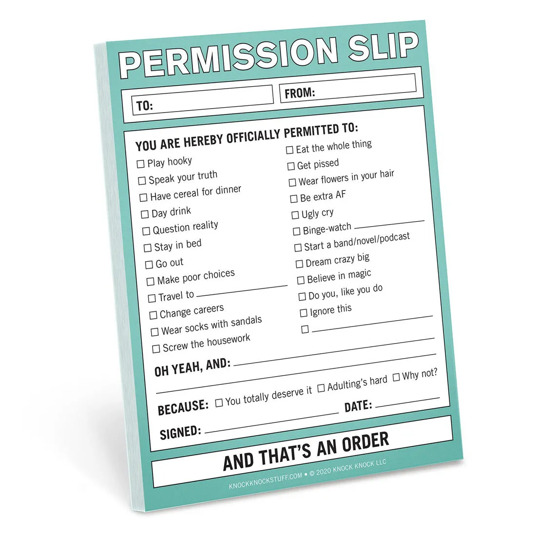 Permission Slip Nifty Notes
