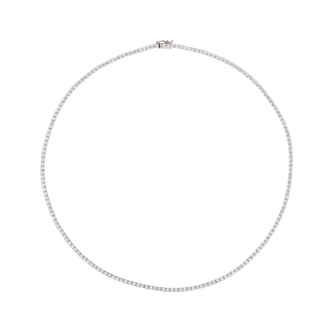 Petite Diamond Tennis Necklace