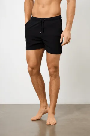 Plain Swim Short in Black