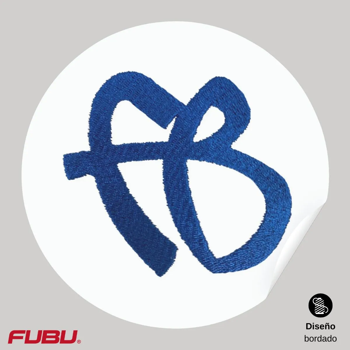Playera Tipo Polo Transpirable Hombre Fubu FB Azul Bordado
