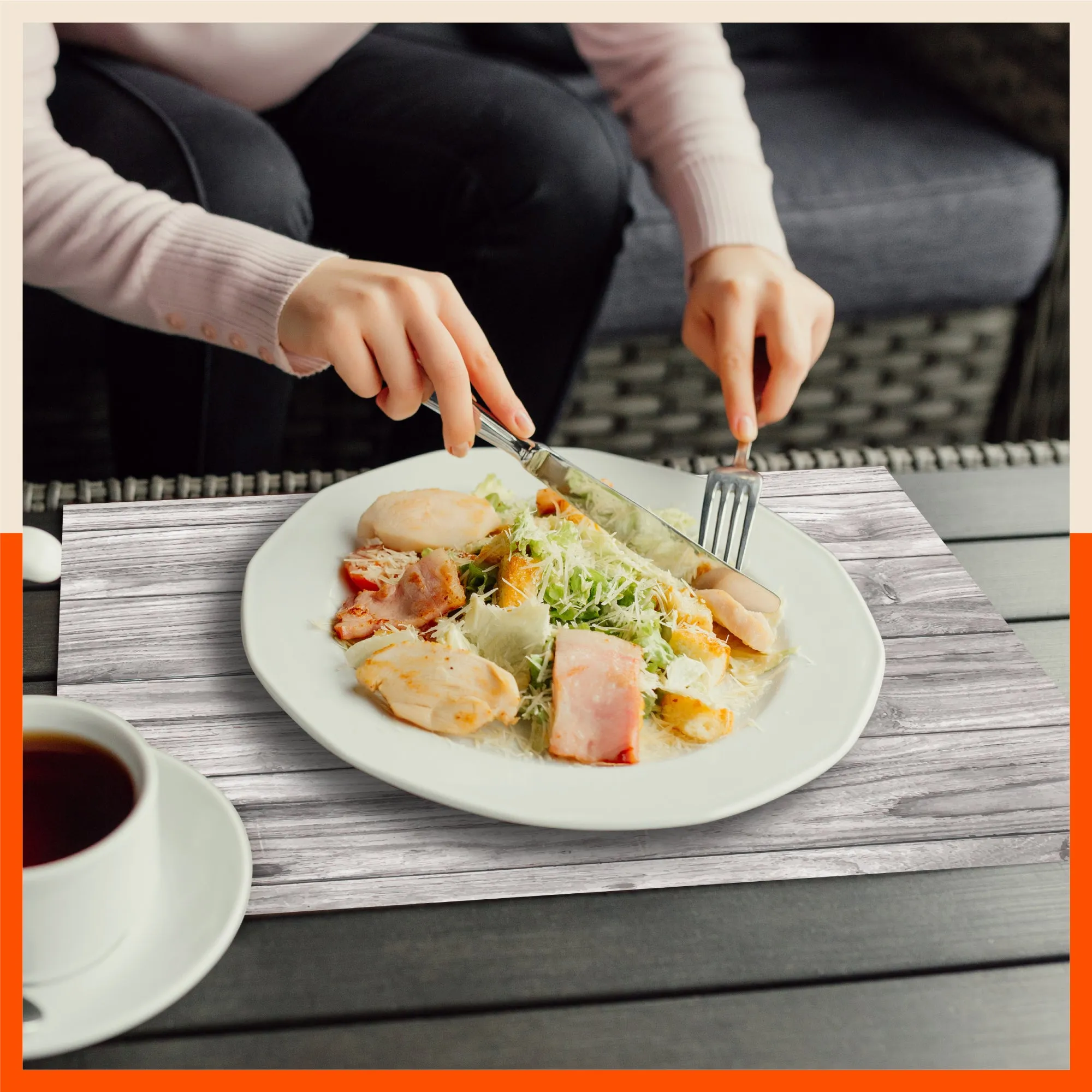 Polypropylene Table Mats & Coasters for Dining Table at Home (BALSA - Set of 6)