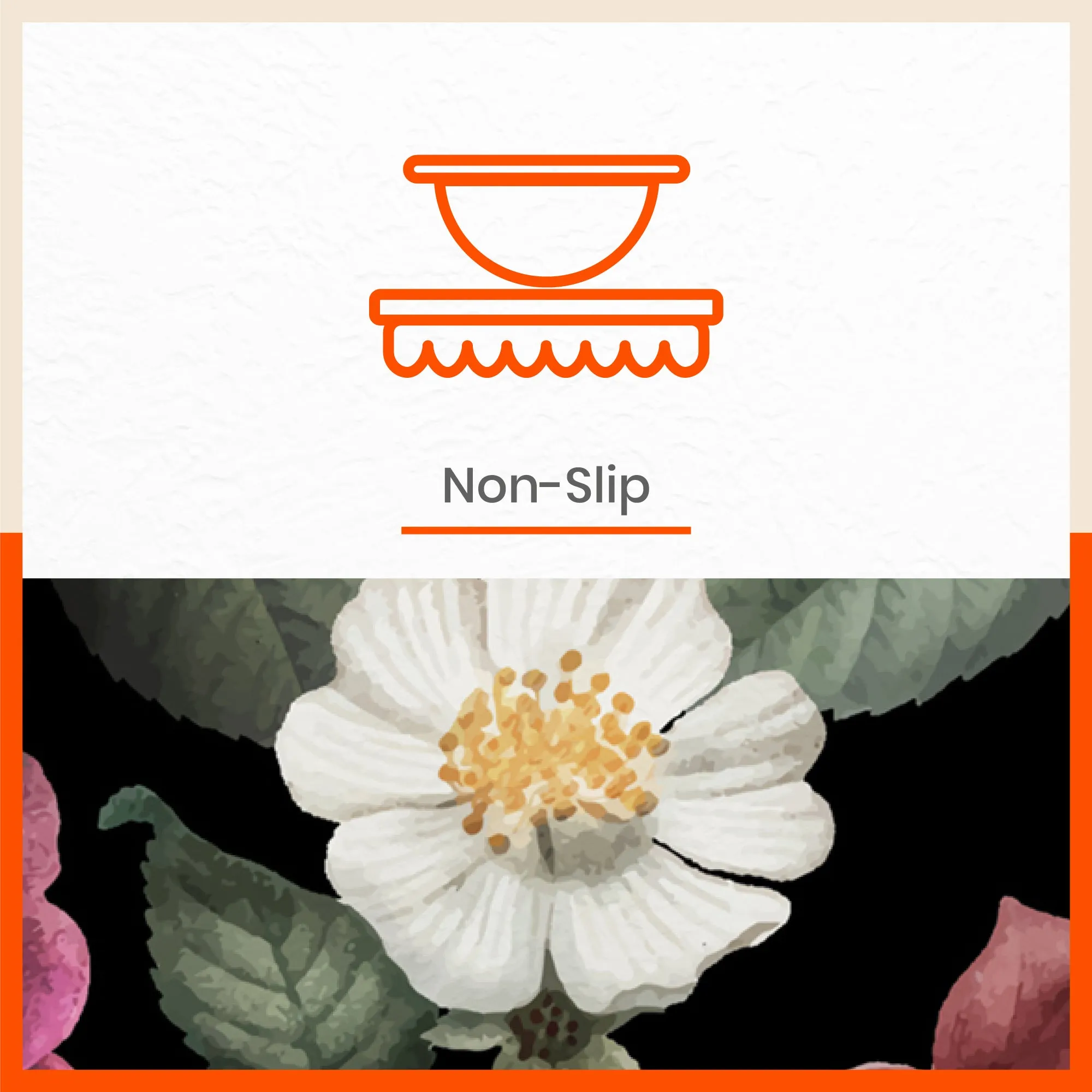 Polypropylene Table Mats & Coasters for Dining Table at Home (CAMELLIA - Set of 6)