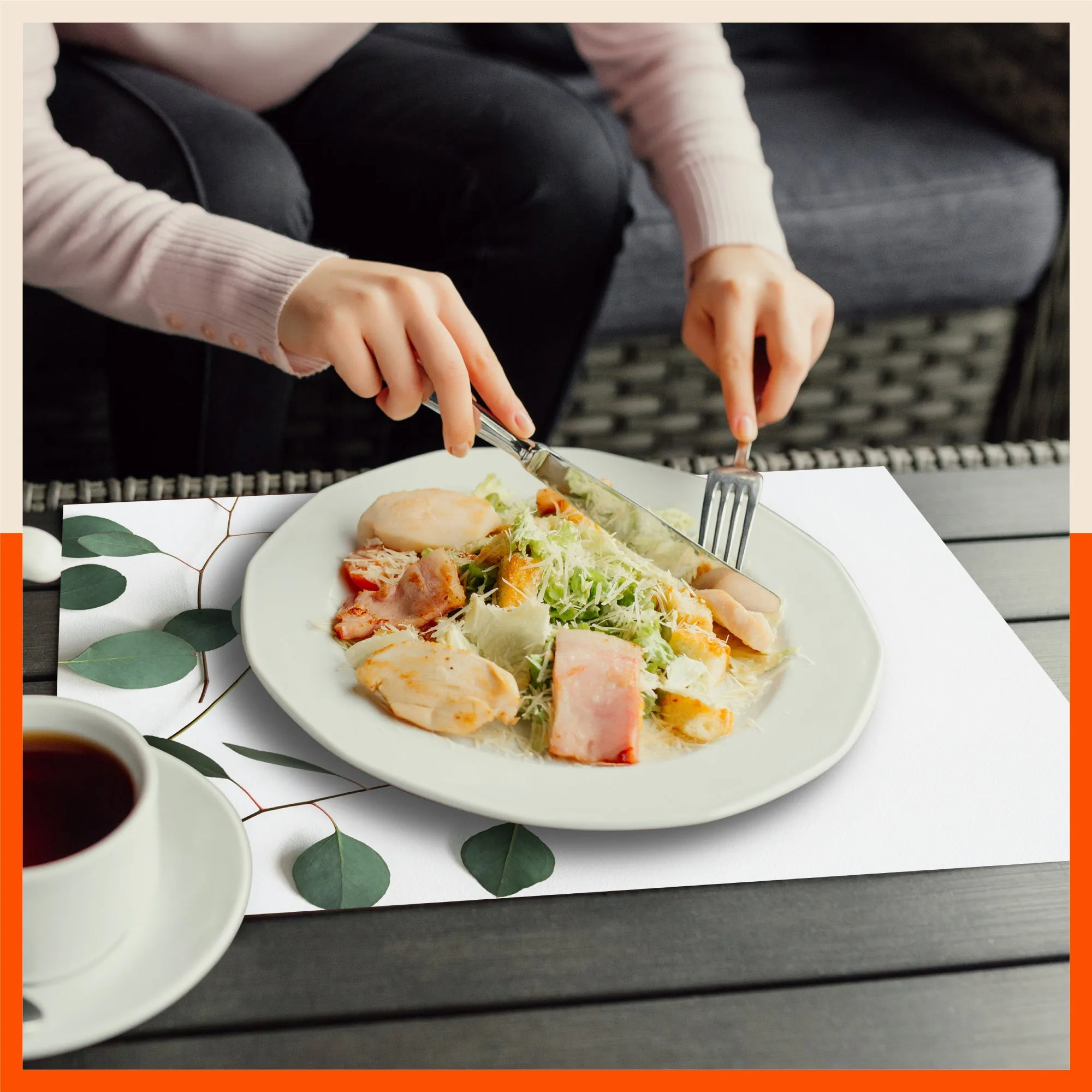 Polypropylene Table Mats & Coasters for Dining Table at Home (CHER - Set of 6)