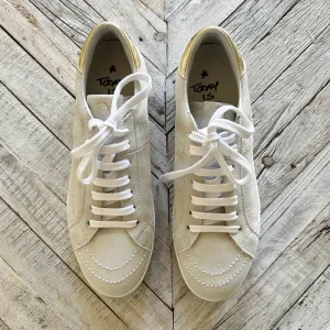 Primabase Bianco Suede Sneakers