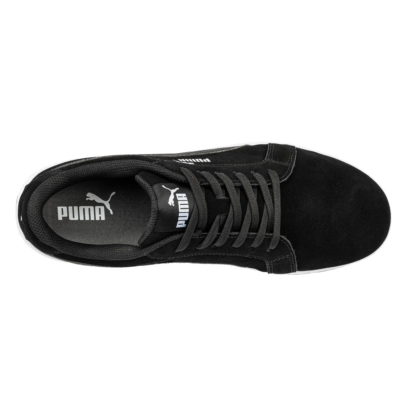 Puma Mens Iconic Suede Black Low Composite Work Safety Trainers