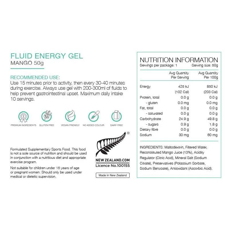 Pure Fluid Energy Gel