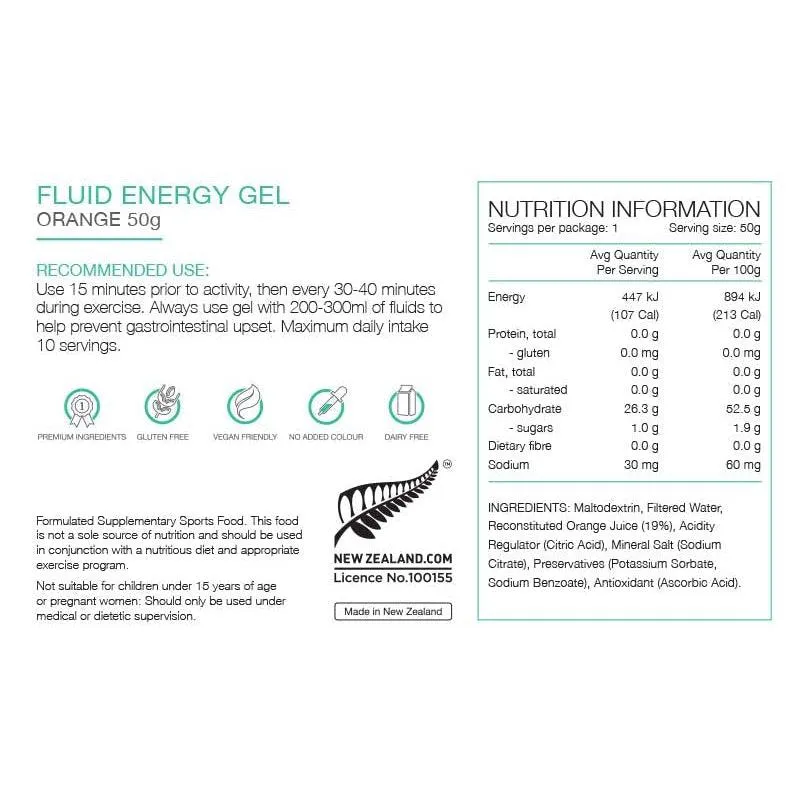 Pure Fluid Energy Gel