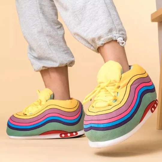 Rainbow Comfortable Plush Sneakers