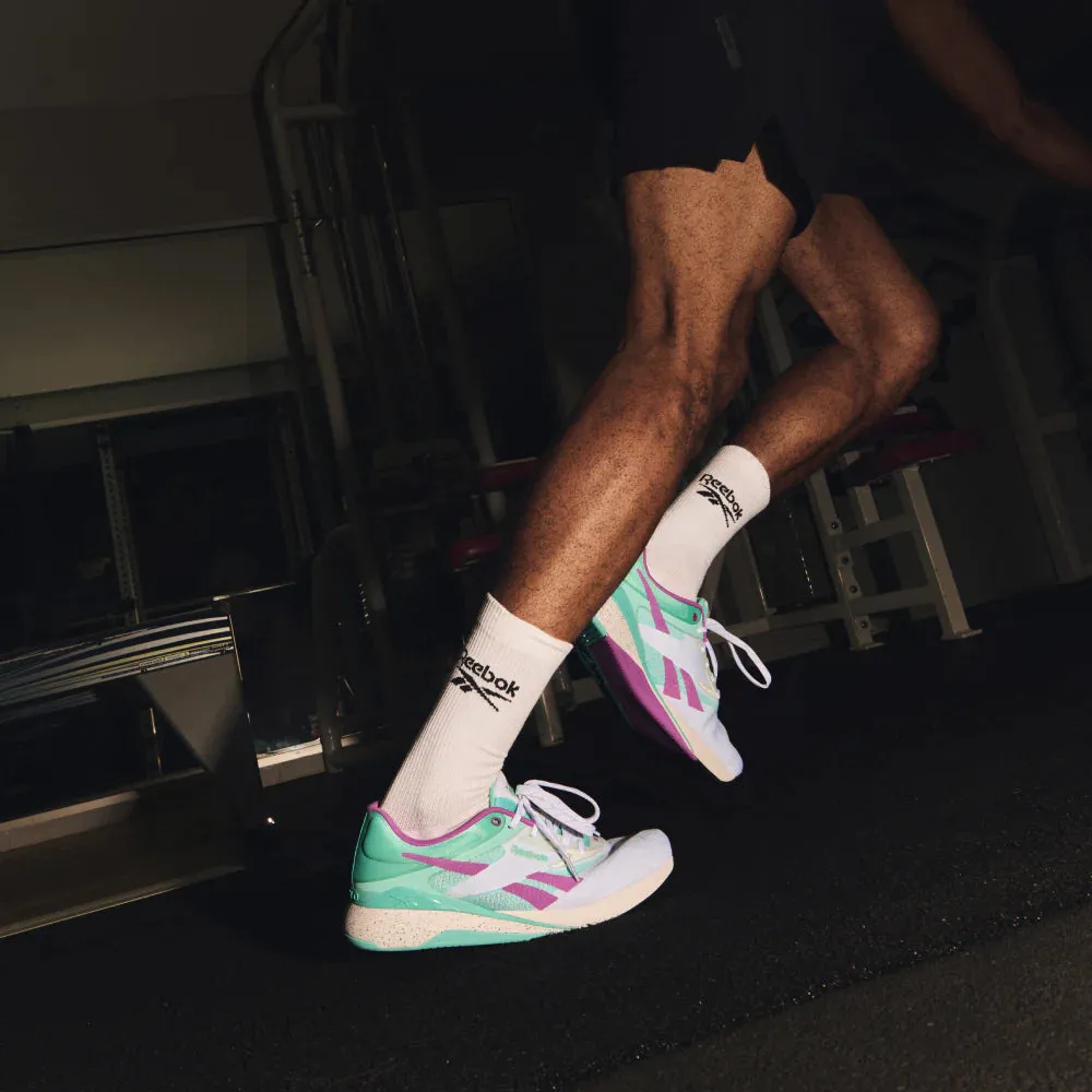 REEBOK - NANO X5 - FTW WHITE/AI AQUA/PURPLE RAVE