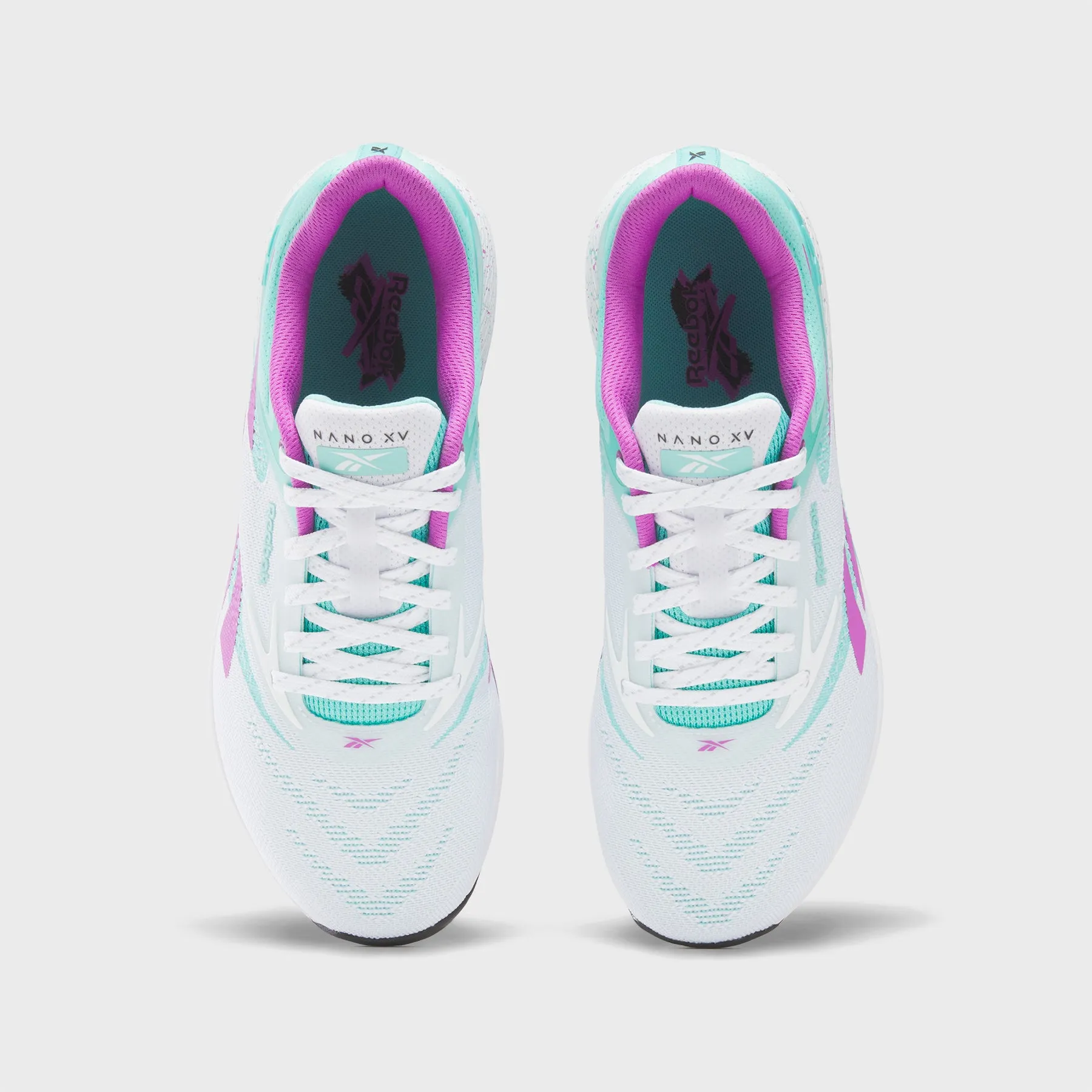 REEBOK - NANO X5 - FTW WHITE/AI AQUA/PURPLE RAVE