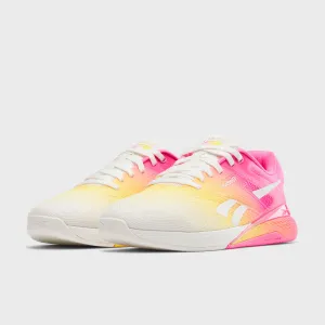 REEBOK - NANO X5 - WOMEN'S - CHALK/ATOMIC PINK/GOLDEN HAZE