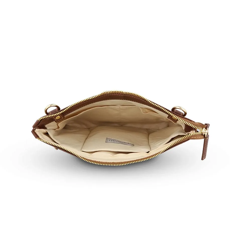 Rimini Women's Vegan Leather Shoulder Bag | Cognac