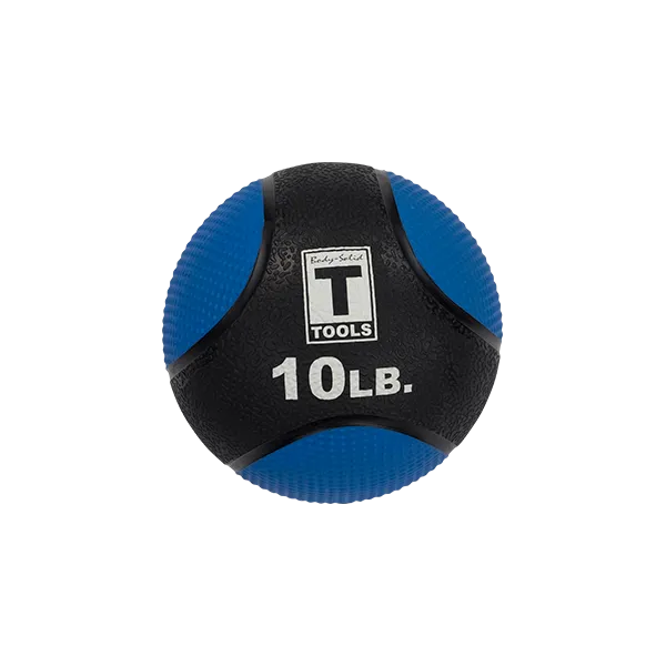 Rubber Medicine Ball - 10 Lb Blue