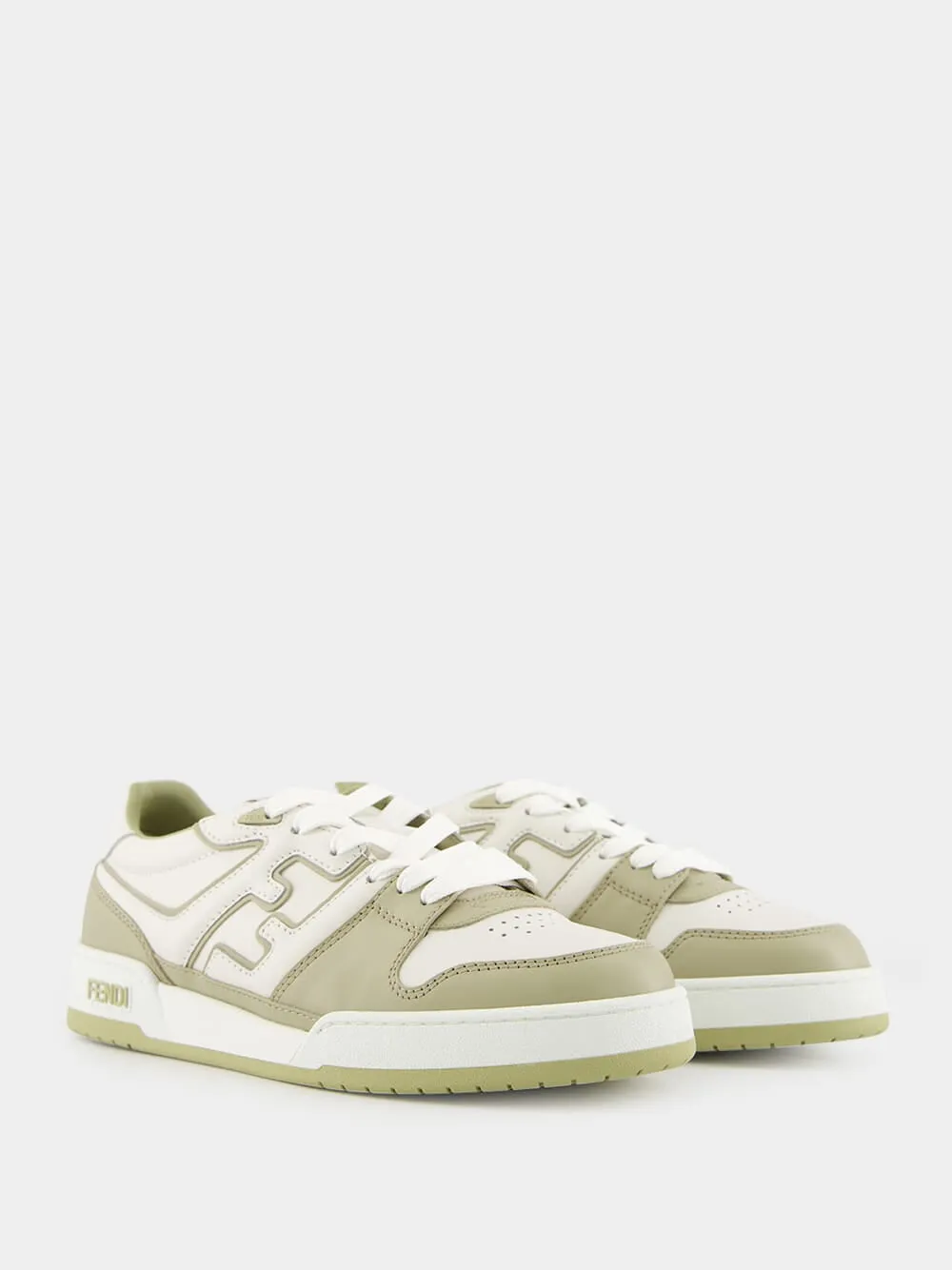 Sage Match Leather Sneakers