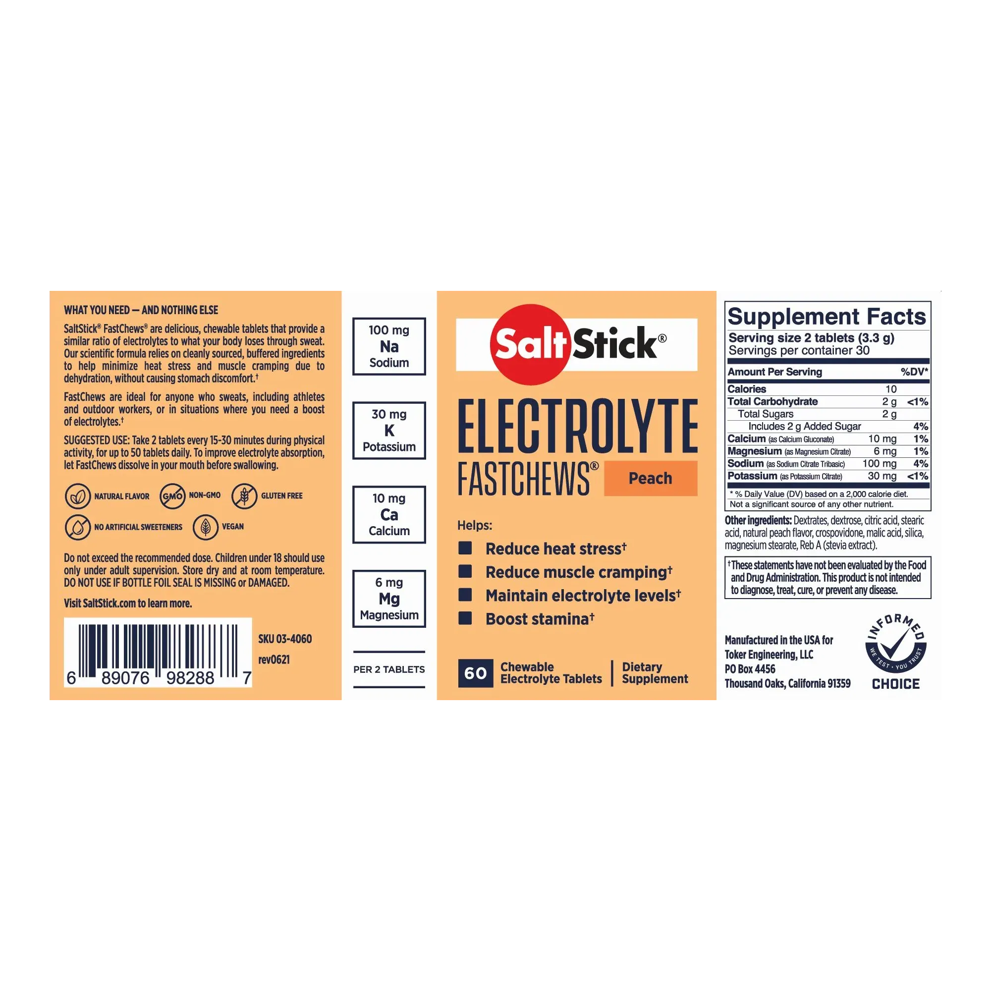 SALTSTICK FASTCHEWS 10 CHEW PACKS - BOX OF 12 - SAVE 14%