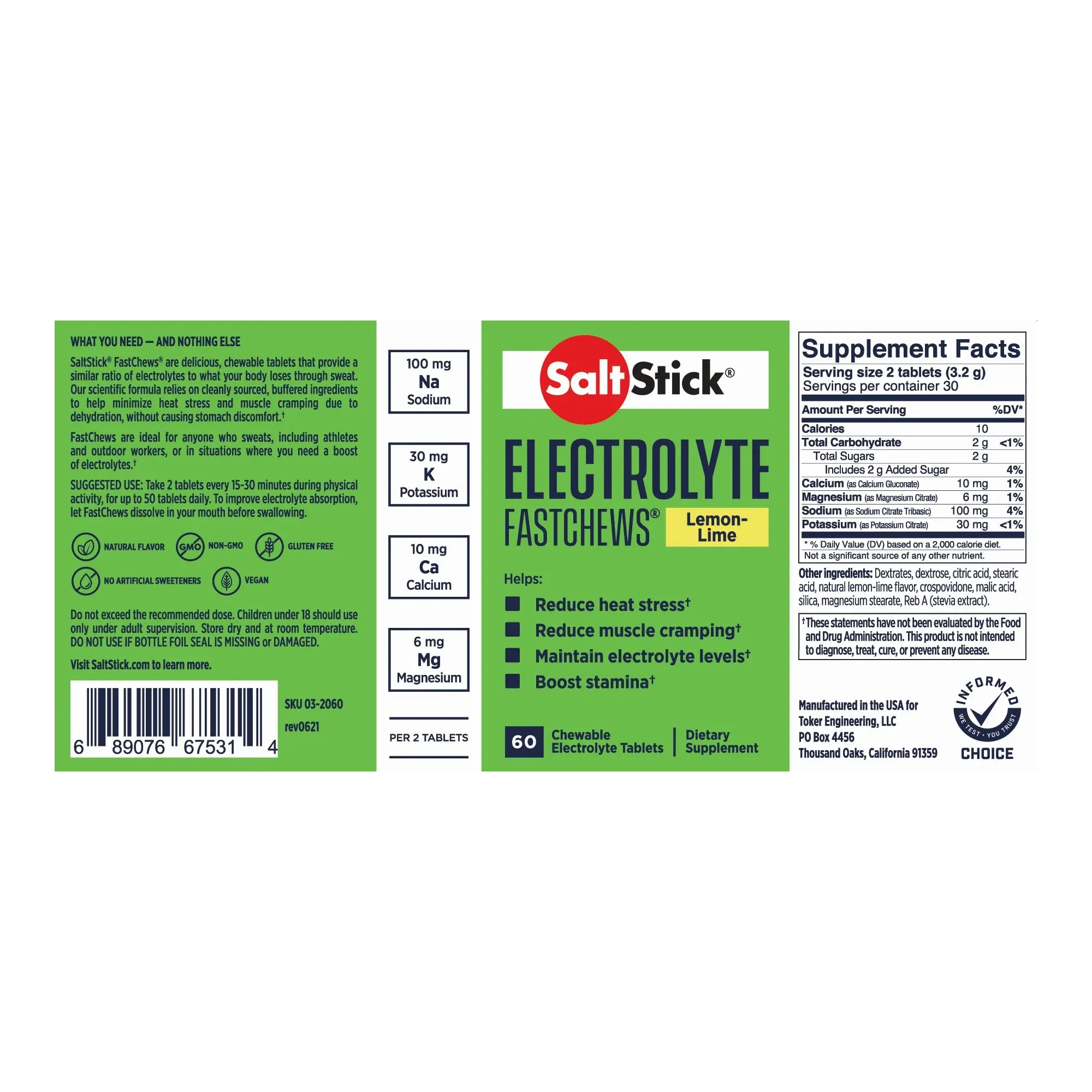 SALTSTICK FASTCHEWS 10 CHEW PACKS - BOX OF 12 - SAVE 14%