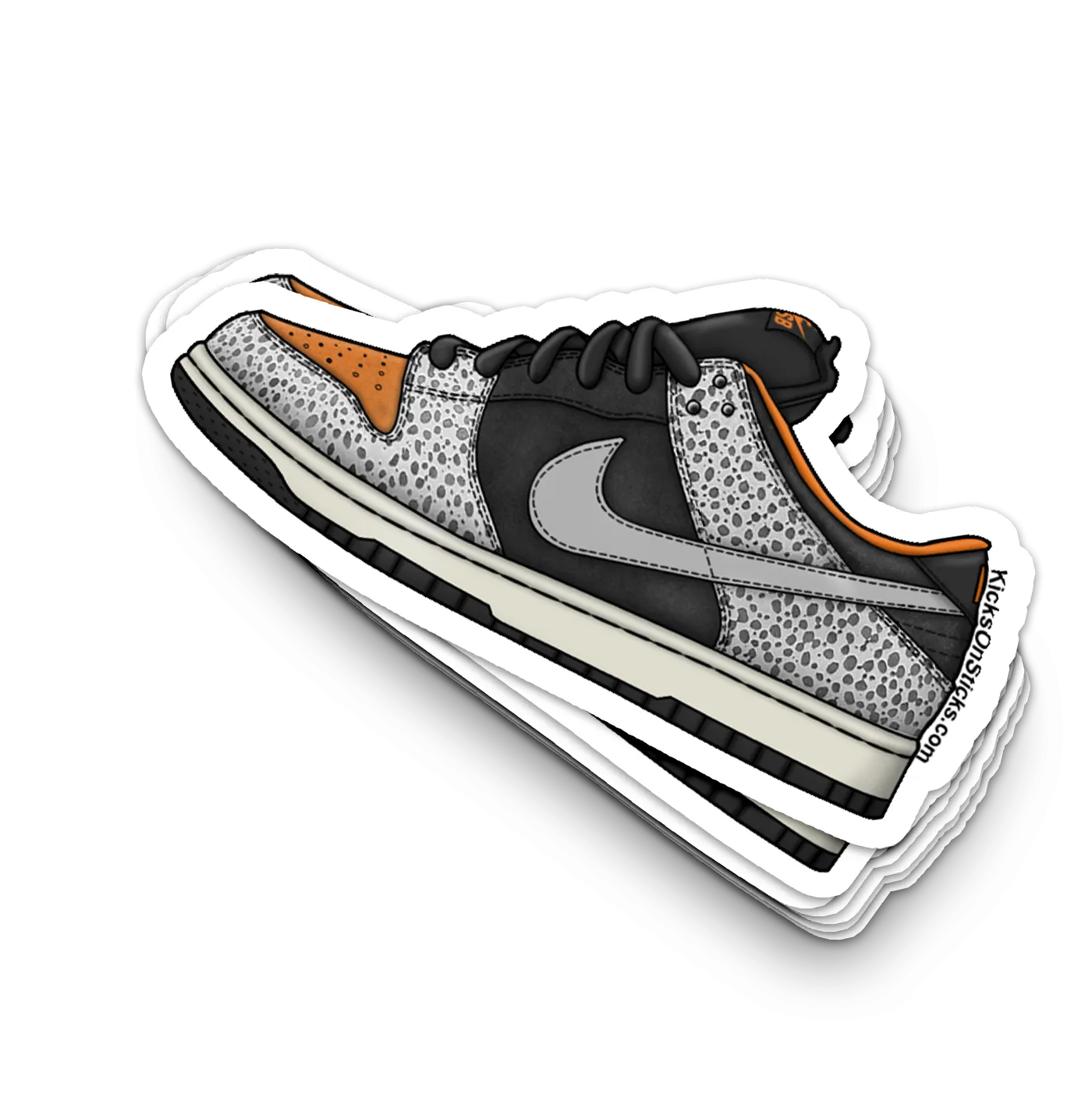 SB Dunk Low "Olympic Safari FF" Sneaker Sticker