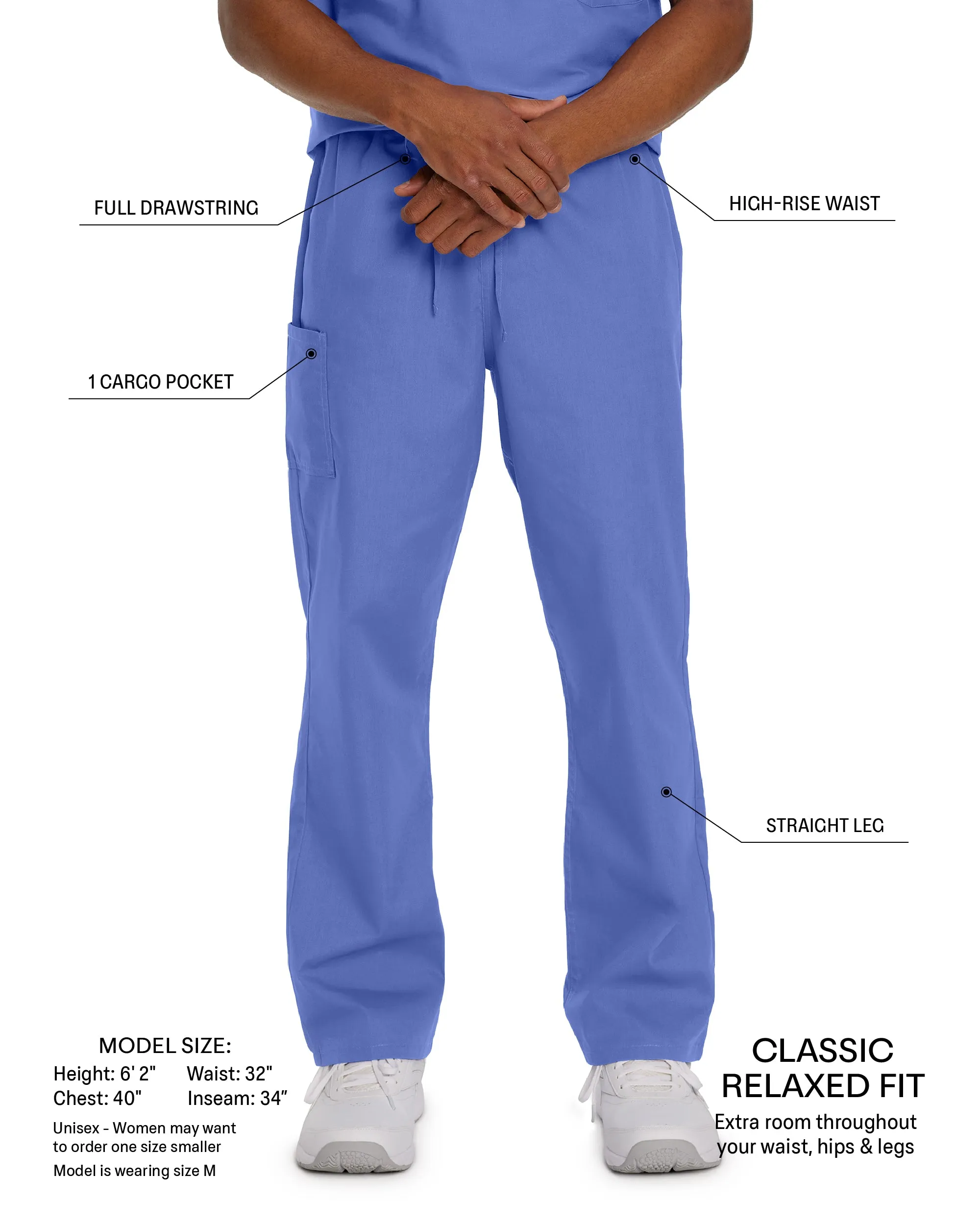 Scrub Zone 85221 Unisex Cargo Scrub Pants Wine