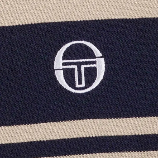 Sergio Tacchini Young Line Polo Shirt Humus/Maritime Blue