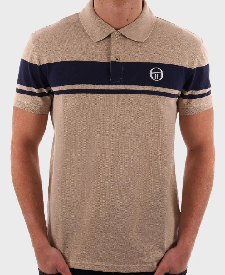 Sergio Tacchini Young Line Polo Shirt Humus/Maritime Blue