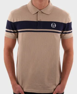 Sergio Tacchini Young Line Polo Shirt Humus/Maritime Blue