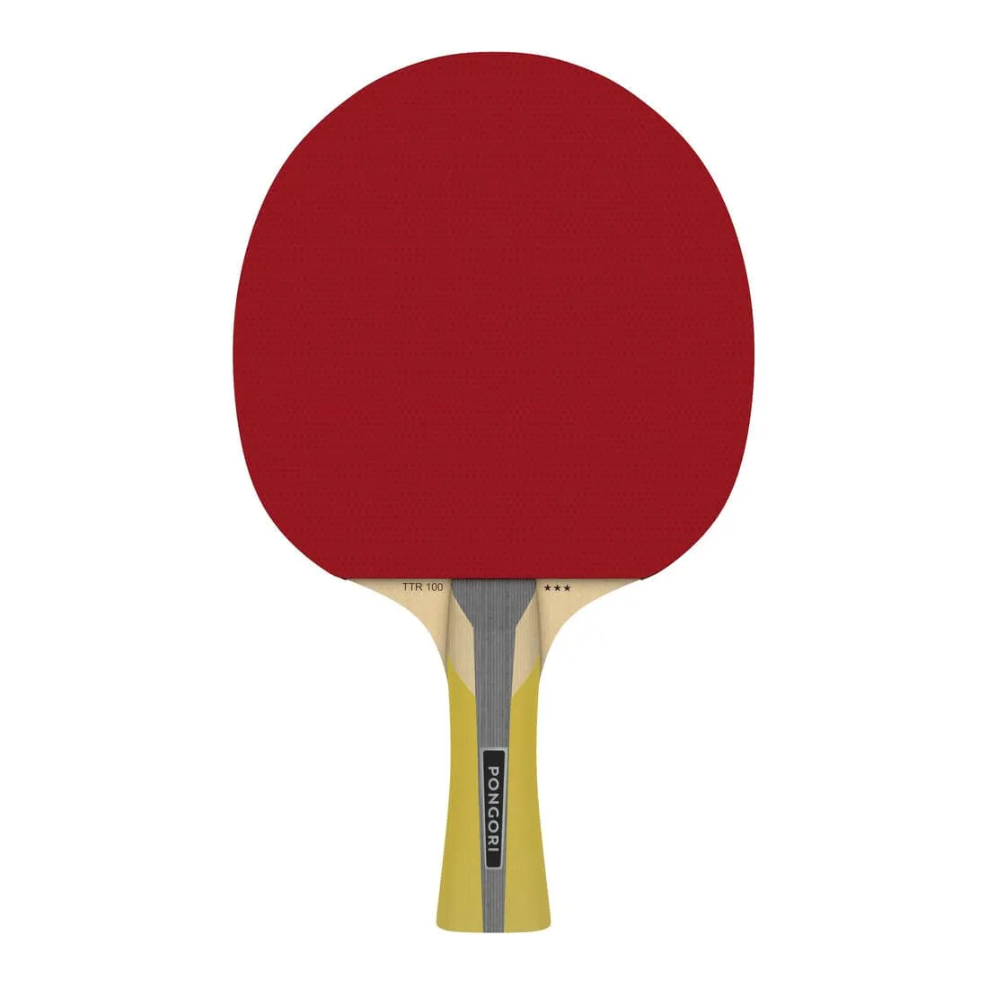 SET DE 2 RAQUETTES TTR 100 3* ALLROUND ET 3 BALLES ORANGE TTB 100* 40 
