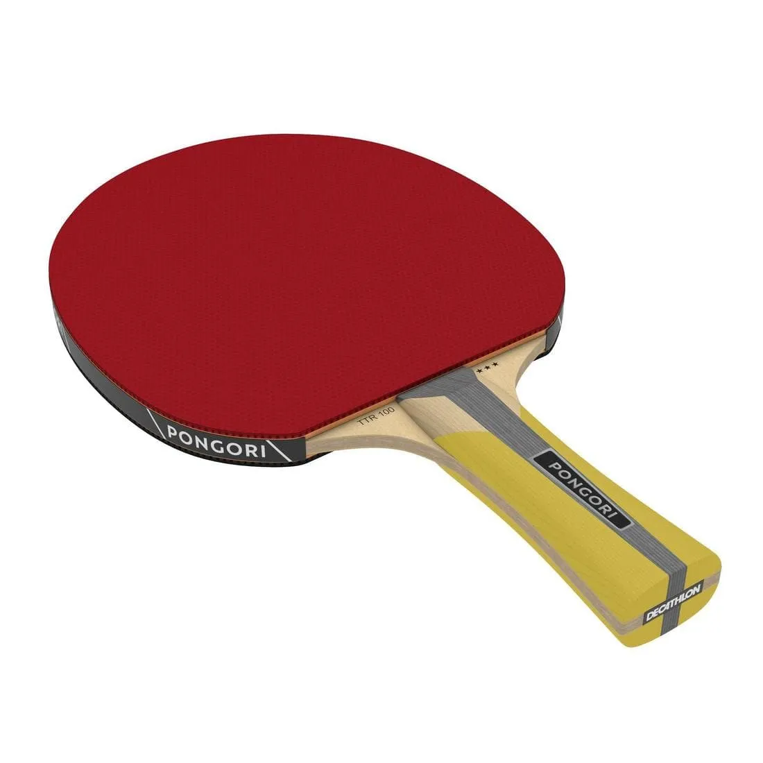 SET DE 2 RAQUETTES TTR 100 3* ALLROUND ET 3 BALLES ORANGE TTB 100* 40 
