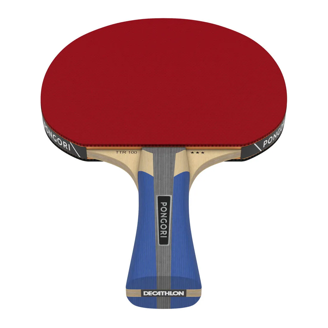 Set of 2 TTR 100 3* All-Round Table Tennis Bats and 3 TTB 100* 40  Balls Orange