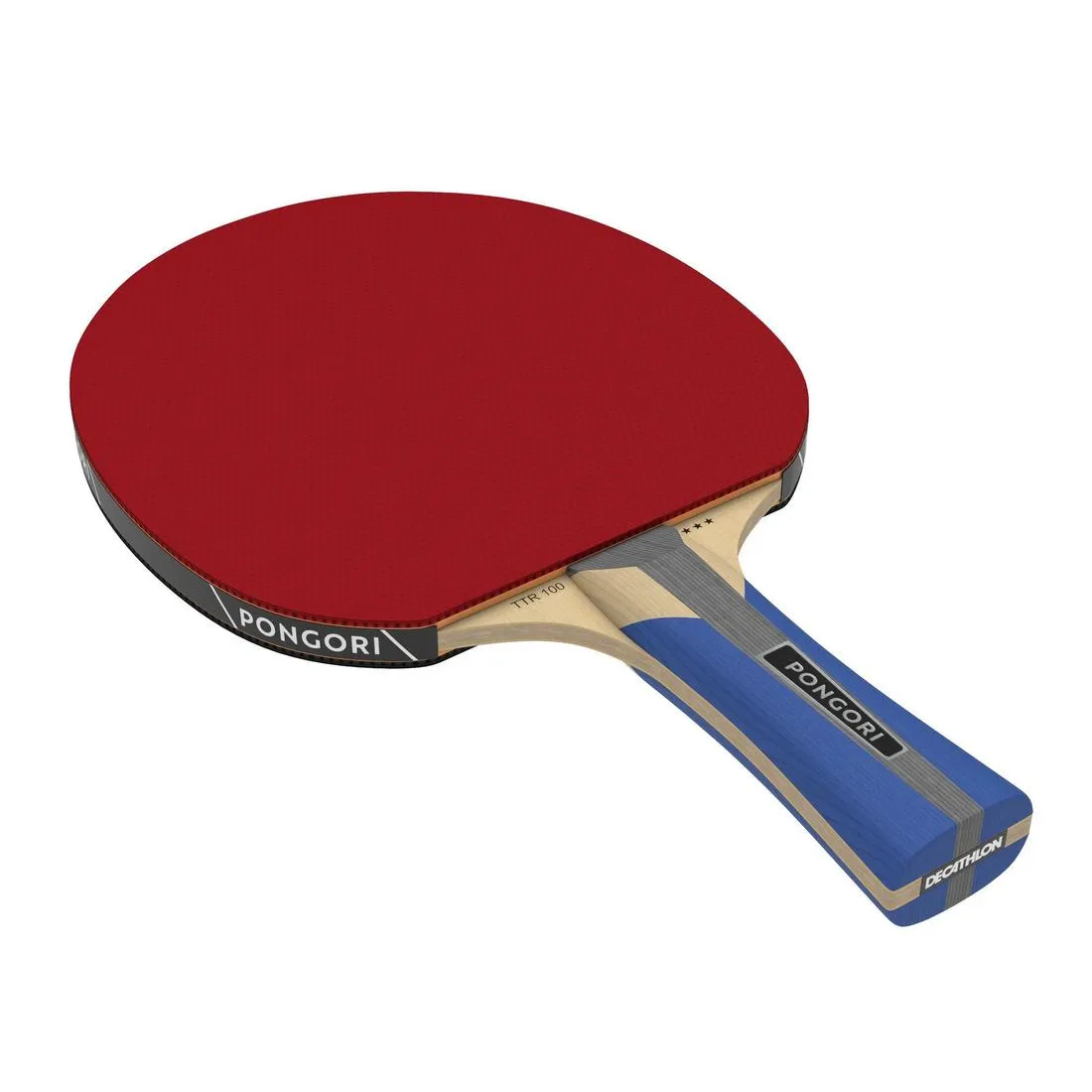 Set of 2 TTR 100 3* All-Round Table Tennis Bats and 3 TTB 100* 40  Balls Orange