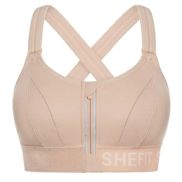 SHEFIT Ultimate Sports Bra in size Luxe (large) White, Tie Dyed in Great Shape