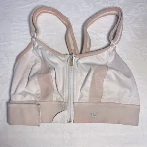 SHEFIT Ultimate Sports Bra in size Luxe (large) White, Tie Dyed in Great Shape