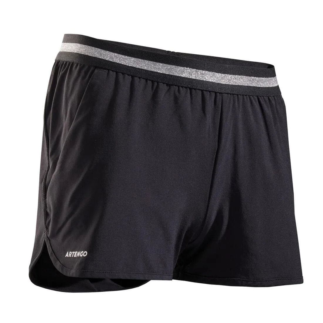 Short de tennis fille - TSH500 noir