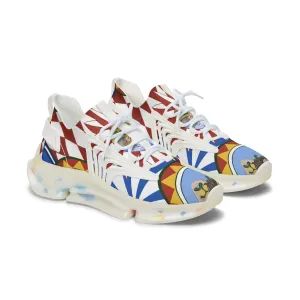 Sicilian Design Mesh Sneakers for Women - Design by Margo Makaroff- Personalization Available